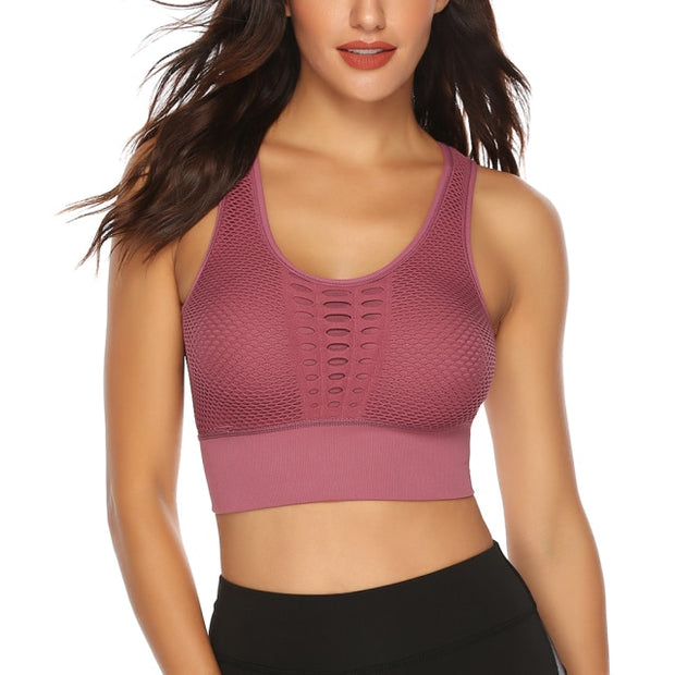 Breathable Mesh Yoga Bra