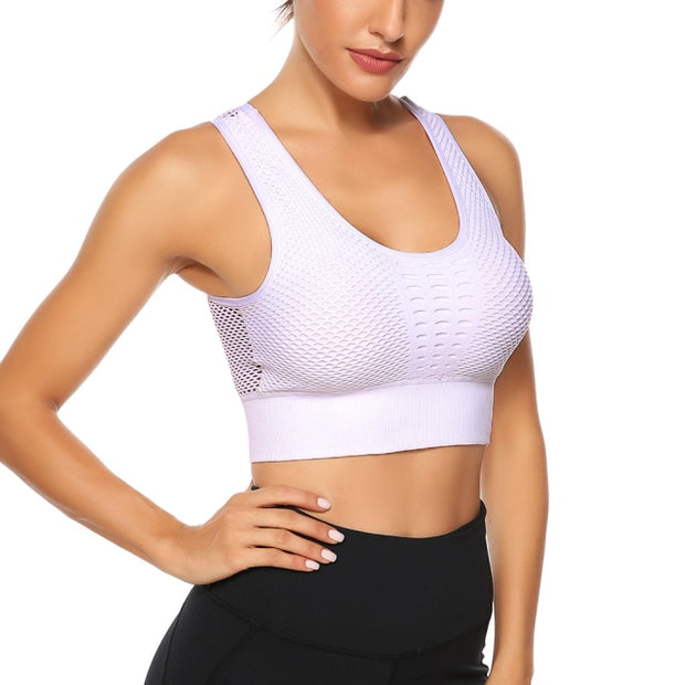 Breathable Mesh Yoga Bra