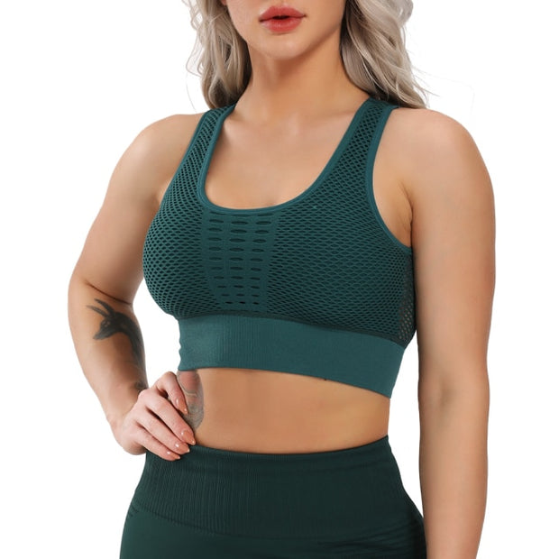 Breathable Mesh Yoga Bra