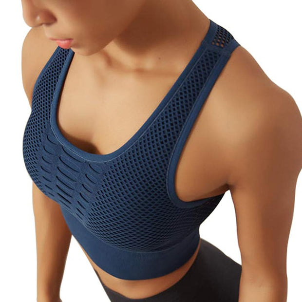 Breathable Mesh Yoga Bra