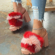 Furry Outdoor Sandals