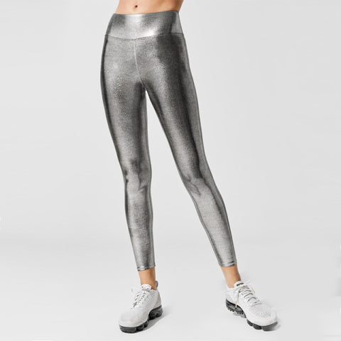 Metallic Luster Yoga Pants