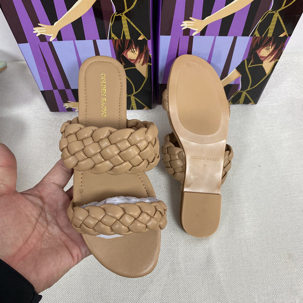 Double Braid Outdoor Slip on Sandals