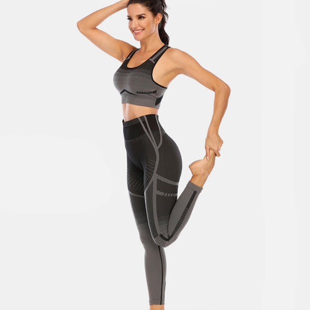 Crossover Back High Waist Pant Yoga Outfit